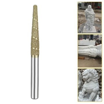 Фреза концевая с шаровым концом, гравировка, коническая 10,6-80