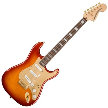 SQUIER 40-ЛЕТИЕ STRATOCASTER GOLD LF SSB