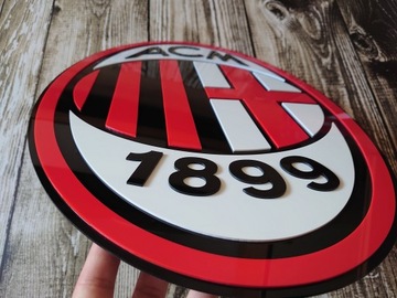 Логотип AC Milan 3D настенный герб, 100 см, подарок мужу парня