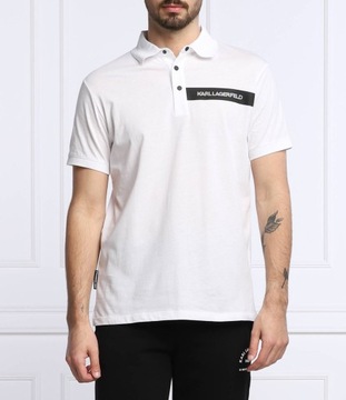 KARL LAGERFELD polo | Regular Fit białe