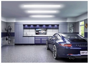 Wydajna lampa LED 60 cm IP65 4000K z regulacją mocy i wysoką trwałością