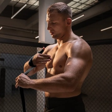 Rękawice Szczęka Owijki Bokserskie 10 OZ Zestaw Treningowy DBX Bushido