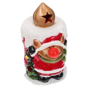 Фигурка снеговика у кровати.