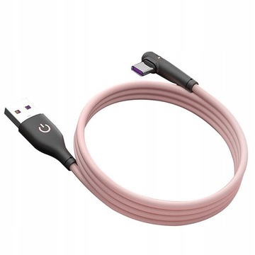 Кабель USB Type C для быстрой зарядки, УГОЛ 90°, 1,5 м