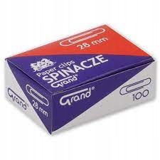 GRAND BIUROWE KLIPSY DO DOKUMENTÓW SPINACZE ZESTAW