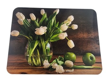 PODKŁADKA MATA NA STÓŁ LAMINOWANA KWIATY TULIPANY
