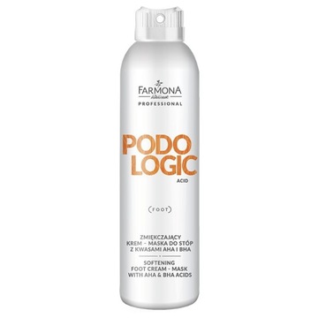 PODOLOGIC ACID Zmiękczający krem-maska do stóp z kwasami AHA i BHA 150ml