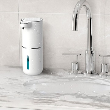 DOZOWNIK DO MYDŁA AUTOMATYCZNY SCIENNY Z CZUJNIK PODCZERWIENI 380 ML BIAŁY