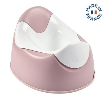 Горшок со съемным вкладышем и противоскользящим чехлом Old Pink 8 м+, Beaba