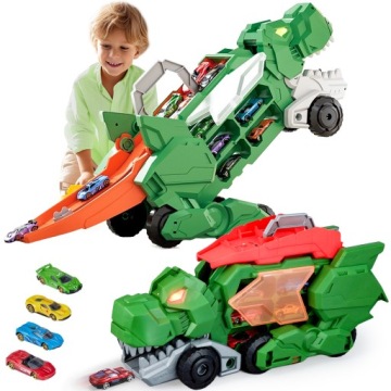 Nákladní auto Dinosaurus s Efekty Autodráha Raketomet na Autíčka