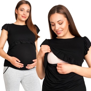 Bluzka ciążowa do karmienia FRANCZESKA