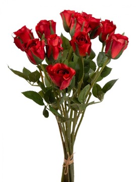 RÓŻA CZERWONA BUKIET 12 RÓŻ
