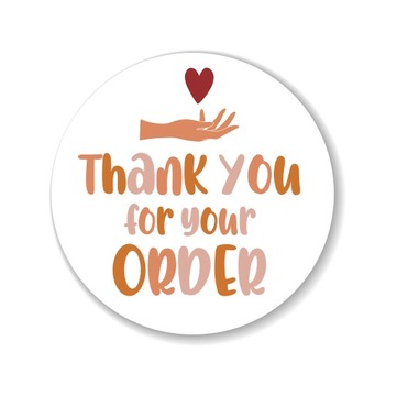 Naklejki ozdobne rękodzieło Thank You Order 42 szt