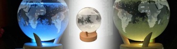 Глобус метеостанции, лампа химического барометра Фицроя, 7 цветов, светодиодный подарок