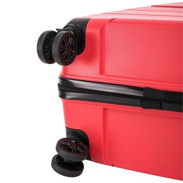 PP06-3, Набор из 3 чемоданов Wings ПОЛИПРОПИЛЕН L,M,S Красный