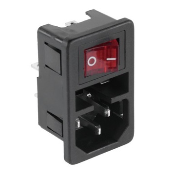 WTYK KOMPUTEROWY AC 3PIN OBUDOWA Z WŁĄCZNIKIEM