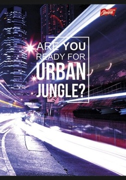 Zeszyt UNIPAP A5-60 KRATKA URBAN JUNGLE - FIOLET