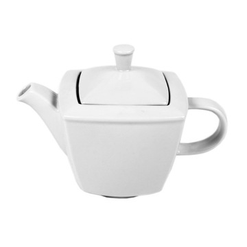 Czajnik Victoria 1L biały porcelana LUBIANA