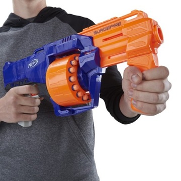 НАБОР МЕГА ПИСТОЛЕТА NERF ELITE SURGEFIRE Жилет Очки Мишени Стрелы