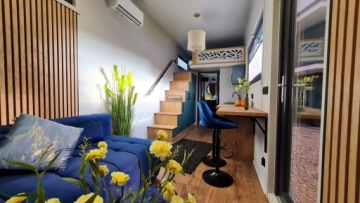 Tiny House Mobile House Modern House на одном месте для колес 6MX2,55м