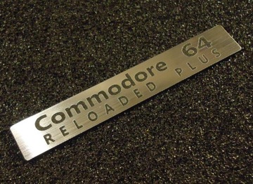 Commodore C64 Reloaded Plus logo 7,7cmx1,2cm 422