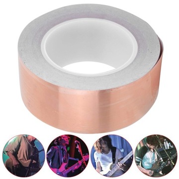 ЛЕНТА САМОКЛЕЯЩАЯСЯ МЕДНАЯ ДЛЯ УЛИТОК 50мм 25м