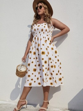 SHEIN SUKIENKA Z MARSZCZENIAMI KWIATY RXXL B286033