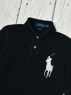 POLO RALPH LAUREN Koszulka Polo Męska Custom Fit Logowana r. XS