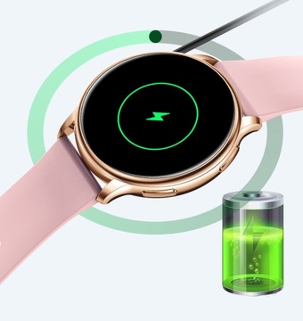 SMARTWATCH DAMSKI ZEGAREK ROZMOWY SMS CIŚNIENIE PULS SPORT MENU PL ZŁOTY