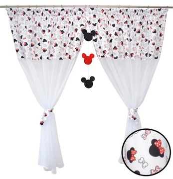 FIRANKA dziecięca Myszka Minnie zawieszki 400x160