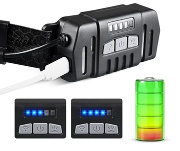 LATARKA CZOŁOWA CZOŁÓWKA AKU USB CZUJNIK RUCHU 10W