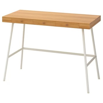 IKEA LILLASEN biurko toaletka 3 szuflady BAMBUS