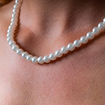 Imitation Pearl Necklace for Women | Vintage Beaded Pearl Choker