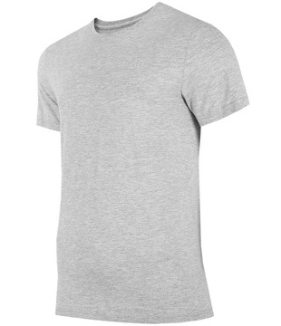 T-SHIRT 4F MĘSKI H4L22 TSM352 SZARY R. M
