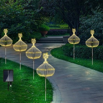 4x СОЛНЕЧНАЯ САДОВАЯ ЛАМПА Светодиодный фейерверк в форме одуванчика 480LED с дистанционным управлением