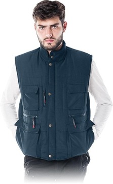 Bezrękawnik monterski ocieplany Kormoran granat3XL