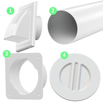 КОМПЛЕКТ ВХОДА ДЛЯ ТРУБКИ КОНДИЦИОНЕРА 15 СМ + ЗАГЛУШКА