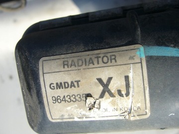 CHEVROLET NUBIRA III 1.8 16V CHLADIČ VODY VENTILÁTOR