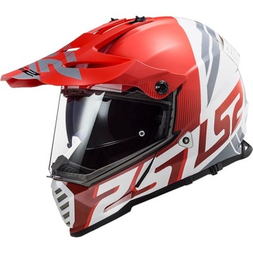 LS2 MX436 Шлем Pioneer Evo Evolve Red White XL