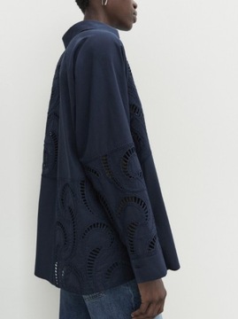Massimo Dutti koszula bawełna zjawiskowa haft L/XL