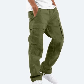Sweatpants Men Jogger Cargo Pants Drawstring Wasit