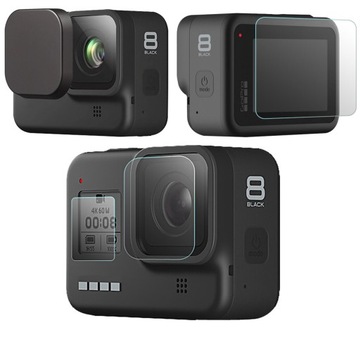 Dekielek + osłona obiektyw szkło do GoPro Hero 8