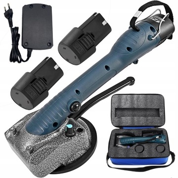 МОЩНАЯ ВИБРАЦИОННАЯ ПРИСОСКА 1000ВТ ДЛЯ УКЛАДКИ ПЛИТКИ + 2 АККУМУЛЯТОРА