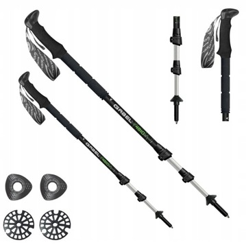 Kijki Kije trekkingowe GABEL Mont Blanc Tour Black