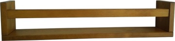 PÓŁKA WISZĄCA DREWNIANA NA KSIĄŻKI - 54cm KOLORY