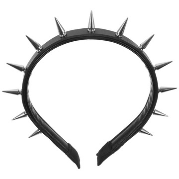 Opaska na głowę z kolcami Punk Gothic Nitowa opaska na głowę dla kobiet