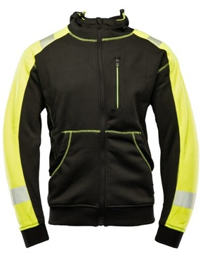 РАБОЧАЯ ТОЛСТОВКА Рабочая флисовая спортивная куртка ТЕПЛАЯ, СВЕТООТРАЖАЮЩАЯ, ПРЕДУПРЕЖДАЮЩАЯ