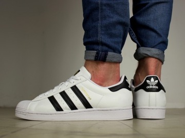 męskie buty Adidas Superstar SKÓRA sportowe