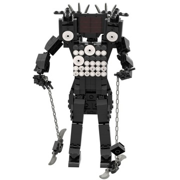 KLOCKI SKIBIDI TOILET 539 EL TITAN TV MAN CAMERA FIGURKA KONSTRUKCYJNE 25CM