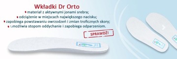 Buty Damskie Kapcie Ortopedyczne Na Rzep Dr Orto 989D00 Zdrowotne Ciepłe 41